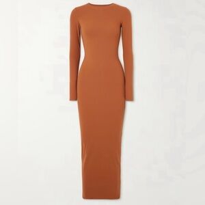 NEW SKIMS CREW NECK LONG SLEEVE DRESS